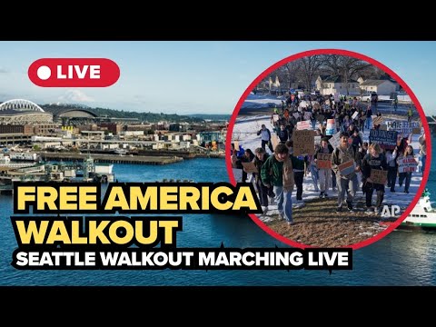 LIVE: Seattle “Free America” walkout + march | Seattle Central to Pier 58