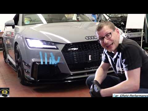 Audi TTRS Sport Performance Parts Aerokit 1 Umbau Teil 2, Diffusor, Carbon Spoiler, Seitenschweller