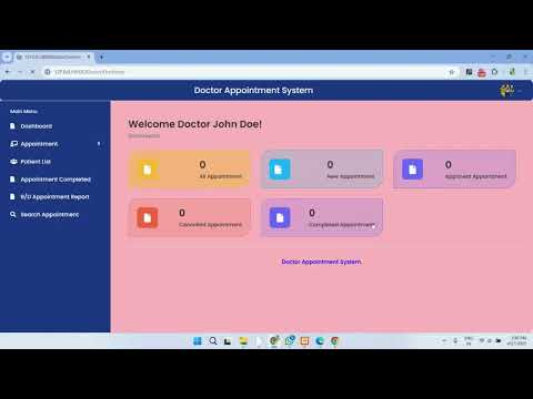Doctor Appointment System Using Python Django Pythoncodeverse