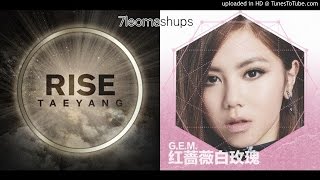 TAEYANG / G.E.M. TANG - EYES NOSE LIPS / 紅薔薇白玫瑰 (左右頻道混音/LEFT RIGHT CHANNEL MASHUP)