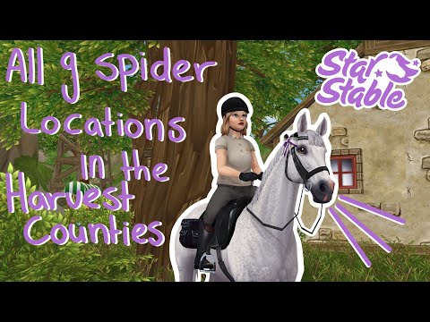 All 9 Spider Locations In The Harvest Counties! | Star Stable Online