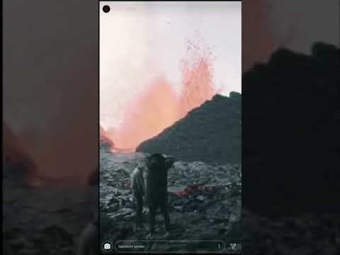 KONTRA K neben einem VULKAN | bricht aus | Instagram Story