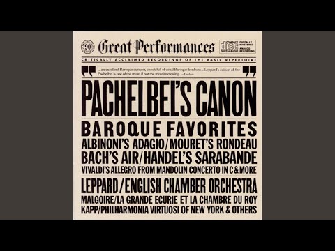 Canon and Gigue in D Major, P. 37: Canon