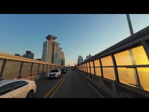 Dirigindo da estação da Universidade Konkuk, Gwangjin-gu, Seul para Pangyo, Seongnam-si, Gyeonggi-do