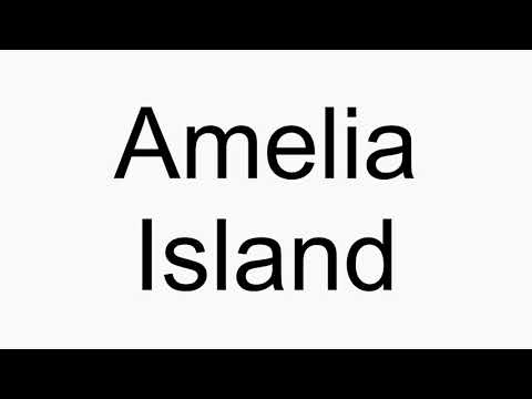 How to pronounce Amelia Island