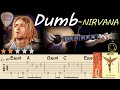 🔴Dumb(Lyrics) - Nirvana 🔴Acoustic Fingerstyle Guitar Tutorial -Kurt Cobain -MTV Unplugged Cover ,TAB