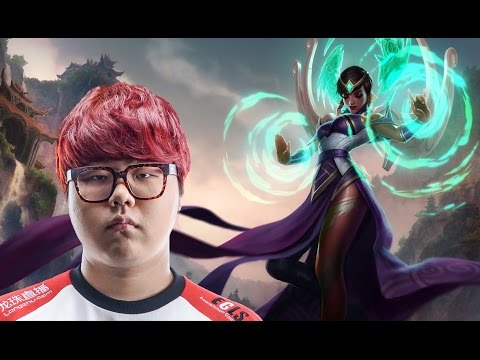 SKT Wolf as Karma support/Ezreal vs Brand/Twitch