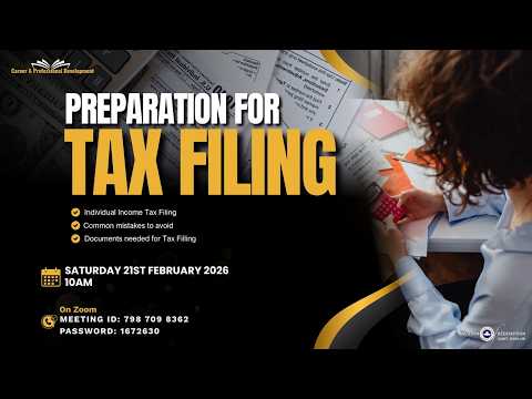 Tax Filing Webinar | Career & Business Development | February 2026