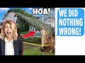 HOA Hired Company To Illegally Cut MY Tree! It Destroyed My House!