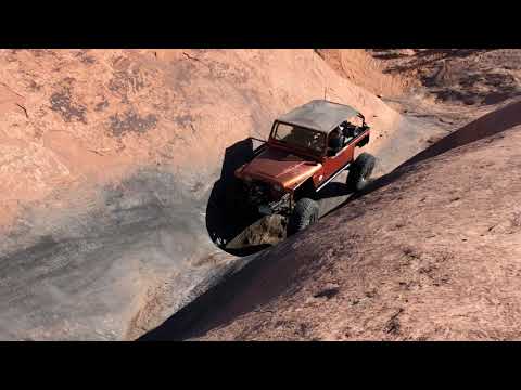 Built YJ on Escalator, Hell’s Revenge, Moab