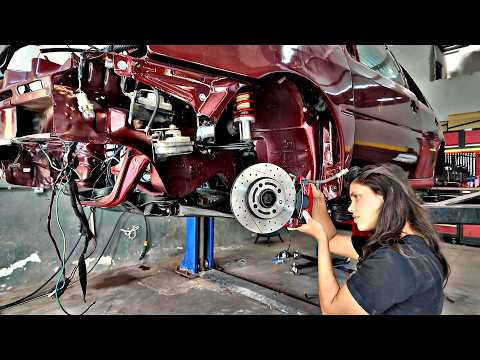 Depois de pintar o GTi, Foi um desafio tentar colocar freio a disco nas 4 rodas