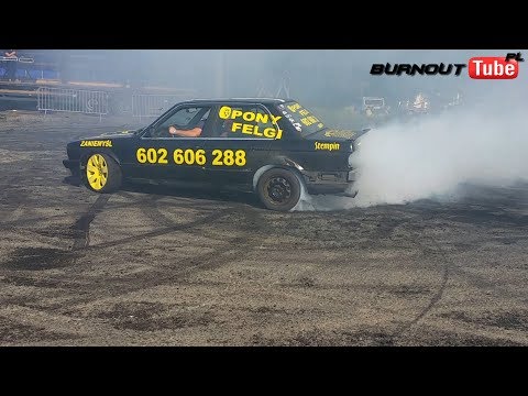 Palenie gumy BMW E30 320 "BATON" - 4 Edycja Dnia Świra 2017