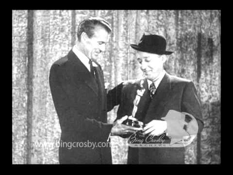 Bing Crosby Receives Oscar - 1945