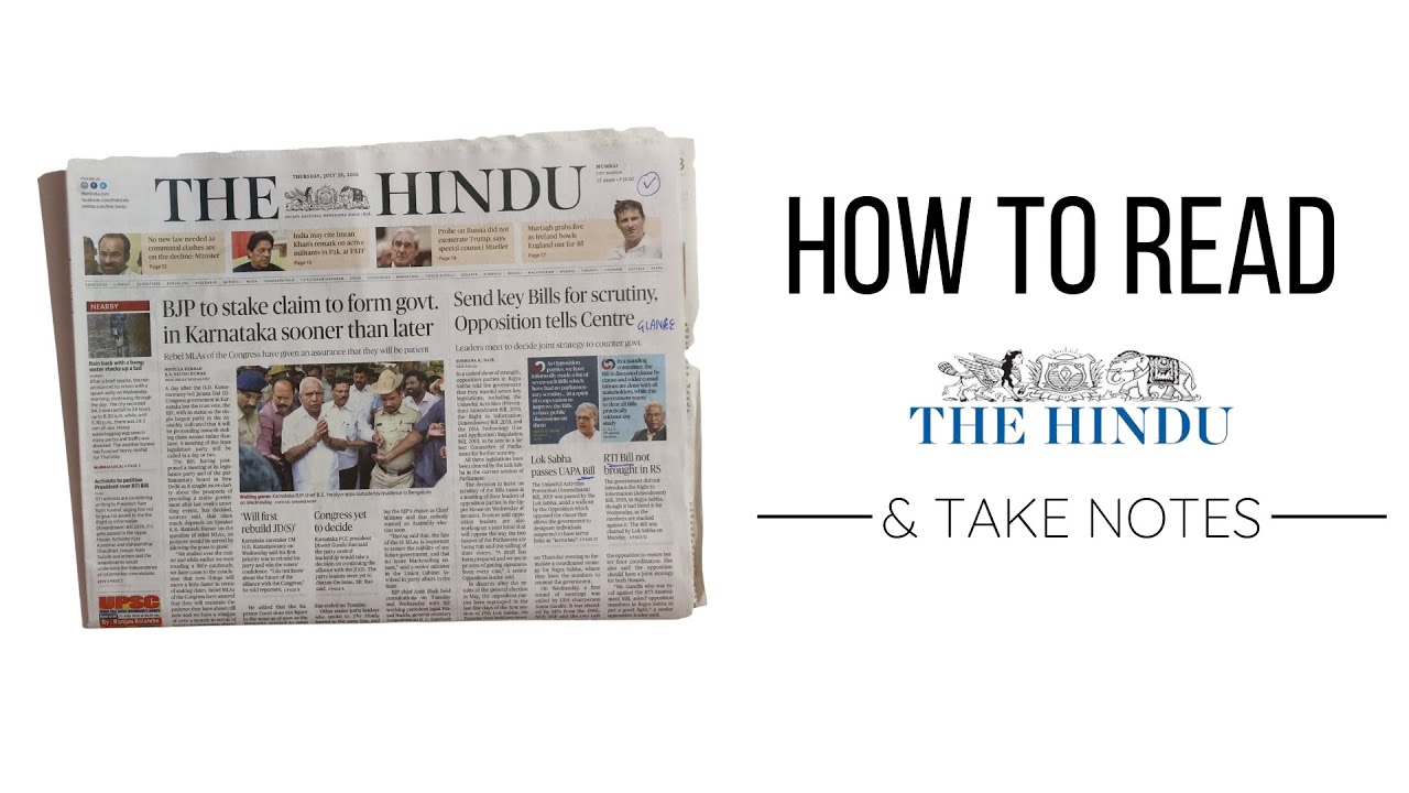 How to Read the Hindu Newspaper for UPSC and Take Notes ☆ INDiASHASTRA