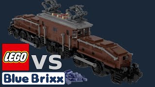 Bluebrixx vs Lego: Legendäre Lokomotive Krokodil in braun im Review (102880 vs 10277) [Deutsch|HD]