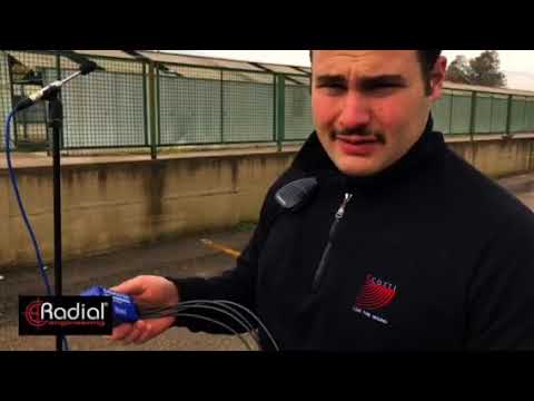 Radial Catapult Mini RX D.I. Box Audio Snake Cat 5 4 Canali