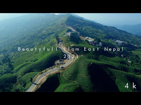 𝐈𝐋𝐀𝐌 Beautiful East Nepal || Drone [4K] Free Footage || Scene -1