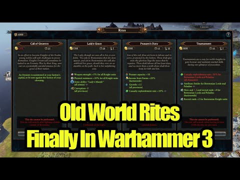 One Of The BEST Mods From Game 2 Is Finally In Game 3 - Old World Rites - Total War Warhammer 3