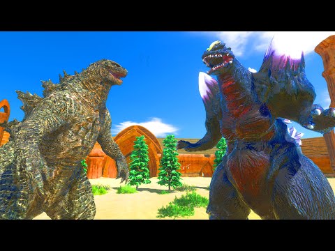 Godzilla 2021 VS Space Godzilla - Animal Revolt Battle Simulator