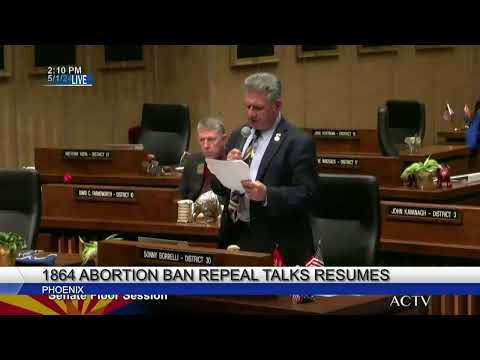 LIVE: Arizona Senate to vote on repealing 1864 abortion ban