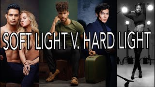 Soft light V. Hard light tutorial, breaking down 5 lighting setups in the photo studio