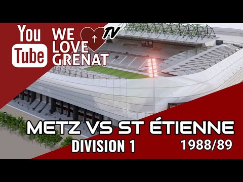 METZ VS ASSE SAISON 1988/89