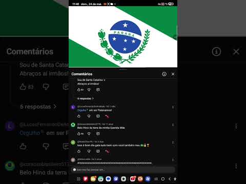 Reagindo ao hino de Pinhalão do Paraná e do Brasil