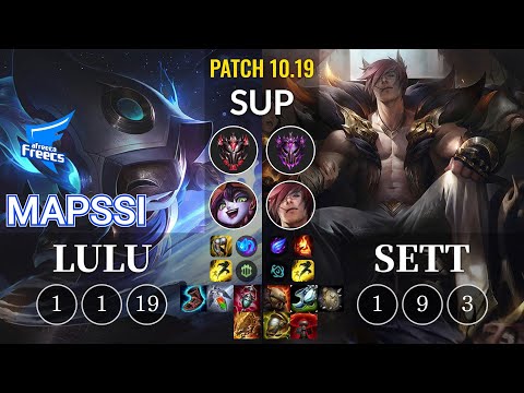 AF MapSSi Lulu vs Sett Sup - KR Patch 10.19