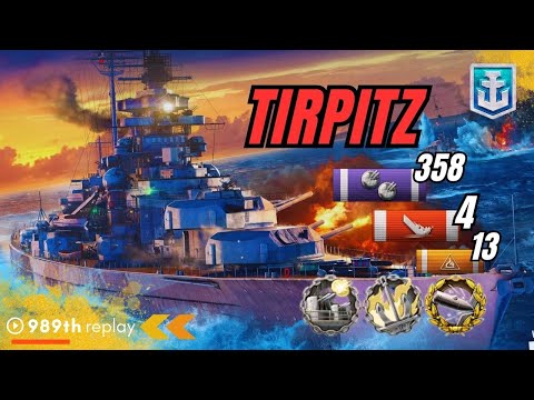 The Unstoppable TIRPITZ : Battleship Tirpitz World of Warships #wows #worldofwarships #gaming