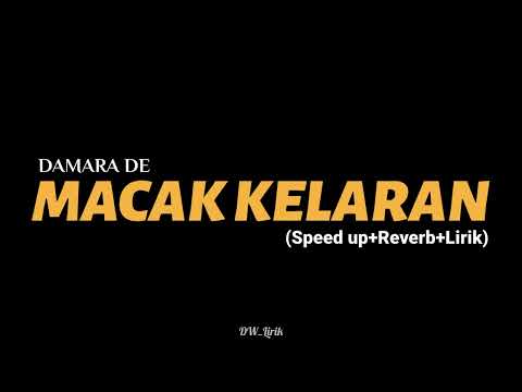MACAK KELARAN - DAMARA DE   (Speed up+Reverb+Lirik). nek pancene kabeh aku Sek nglekasi