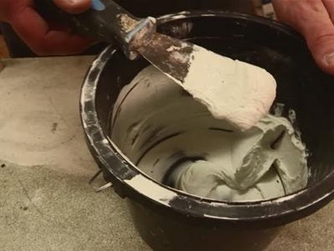YouTube video about: How much water to mix with grout?
