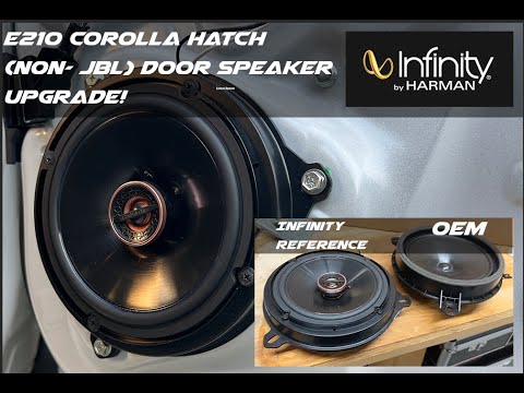2019+ Corolla Hatchback (Non-JBL) Door Speaker Upgrades for Front/Rear. Infinity Reference