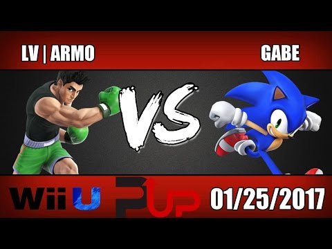 LV | Armo (Little Mac/Zero Suit Samus) vs Gabe (Sonic) - Wii U Winners Round 2 - SOS