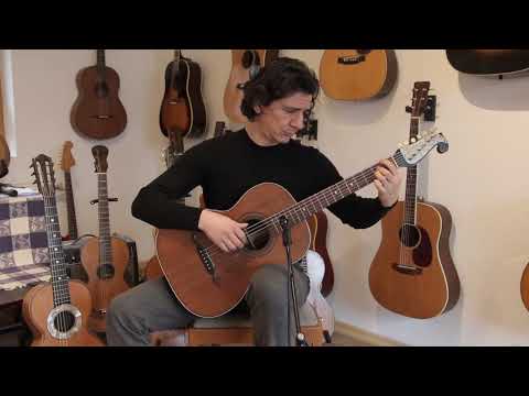 Johann Georg Stauffer style ~1900 romantic guitar - amazing sounding early classical guitar - check video! image 11