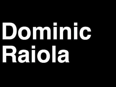How to Pronounce Dominic Raiola Detroit Lions NFL Football Touchdown TD Tackle Hit Yard Run