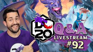 DC20 Beta Q&A #92