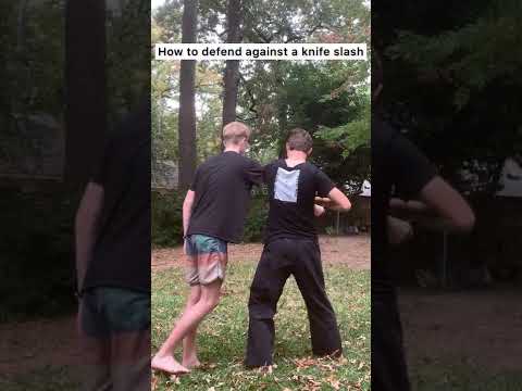 how to defend against a knife slash...