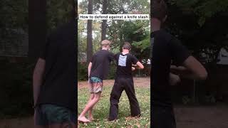 how to defend against a knife slash...