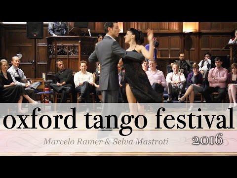  Marcelo Ramer  and  Selva Mastroti  are  dancing  at  Oxford Tango Festival  in  2016