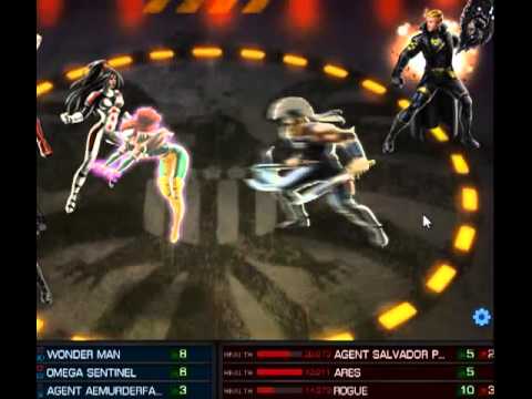 MAA-Wonderman and Omega Sentinel vs Ares and Rogue