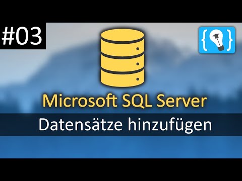 Datensätze hinzufügen Microsoft SQL Server Tutorial Deutsch 3
