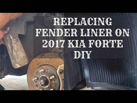 2017 Kia Forte Fender Liner replacement || DIY