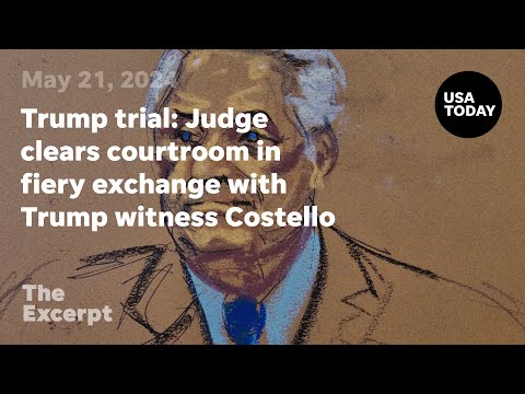 Trump trial Judge clears courtroom in fiery exchange with Trump witness Costello The Excerpt
