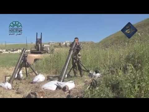 استهداف  قوات النظام بقذائف الهاون من قبل كتائب أنصار الشام  في قرية الفريكة في جسر الشغور في محافظة ادلب