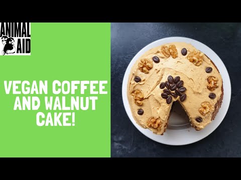 Vegan Coffee & Walnut Cake Recipe