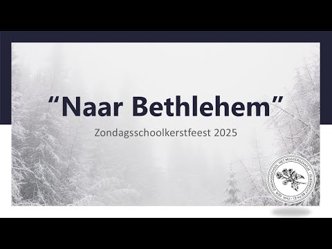 Kerstfeest zondagsschool