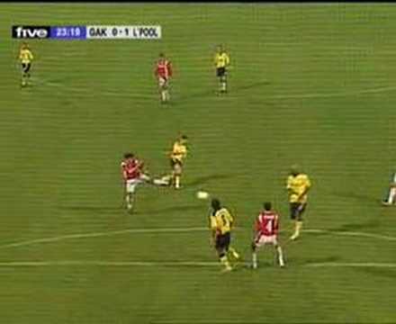 steven gerrard first goal under rafael benitez!!