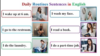 Daily Routine Sentences| Essential Sentences for Everyday Life| Short Sentences for Beginners