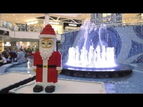 Christmas at Blue City, Warszawa, Poland - Crystal Fountains