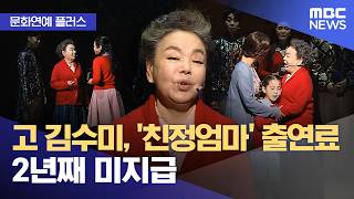 [문화연예 플러스] 고 김수미, '친정엄마' 출연료 2년째 미지급 (2026.04.14/뉴스투데이/MBC)